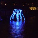 Light fountain outstide Amstel Hotel