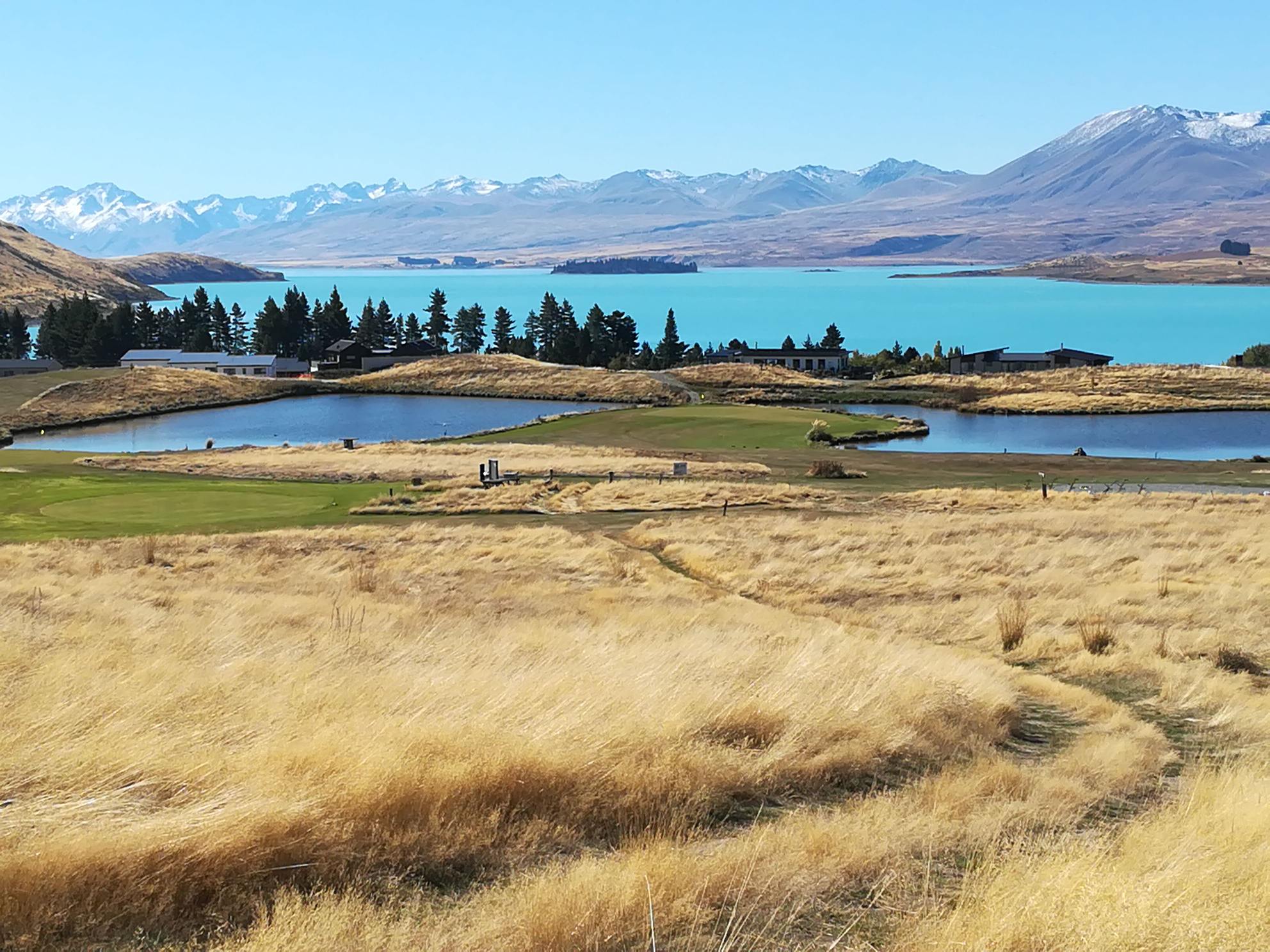 View of Lake Tekapo from the Golf Course
