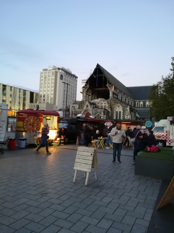 Food Trucks & Anglican Cathedral, Cathedral Square