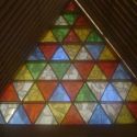 Rose window of Cardboard Cathedral