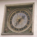 Clock on wall of Holy Spirit Church