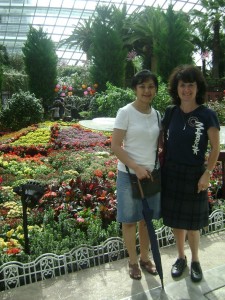 Aloka and I at Flower Dome