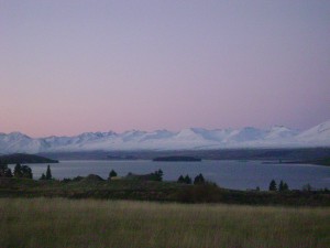 Lake Tekapo at dusk